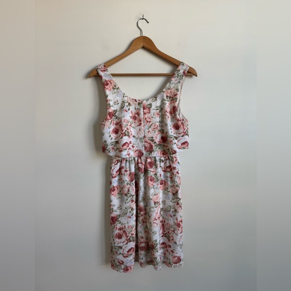 White Floral Mini Dress - Picture 2 of 5